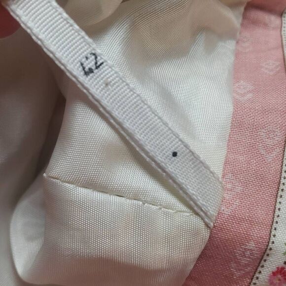 Vintage Enzian Trachter Floral Pink Skirt  Made in Germany - Picture 9 of 14